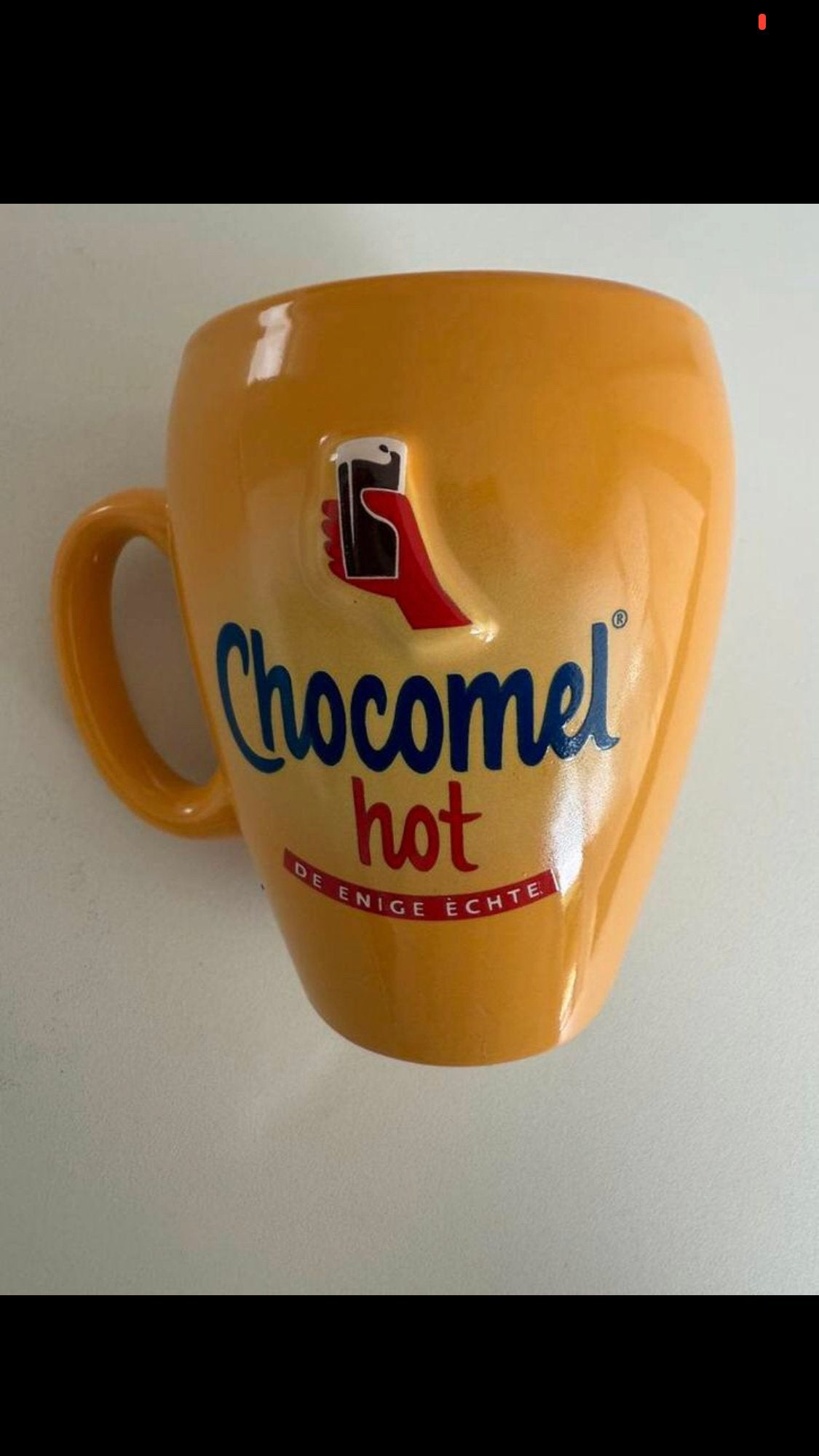 2 Chocomel Hot mokken - De enige echte, Overige merken, Keramiek, Zo goed als nieuw, Modern