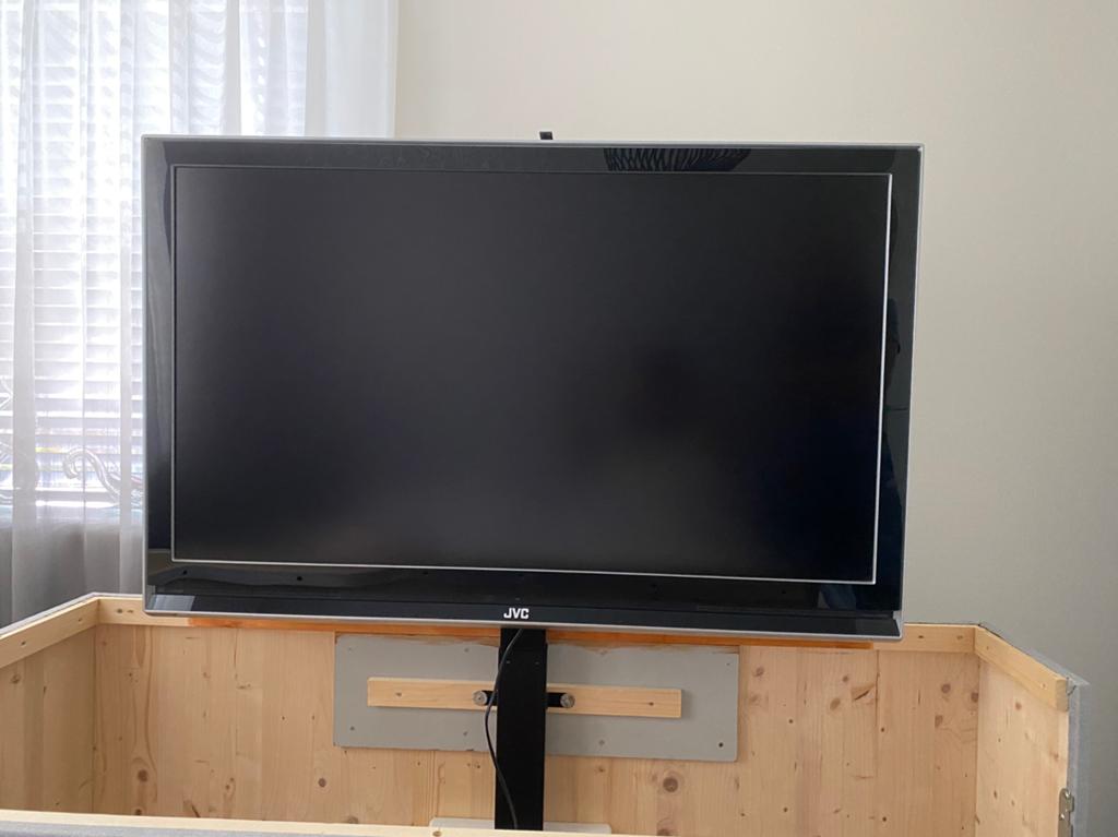 JVC LCD TV, 46 inch, Ophalen, 50 Hz, Zo goed als nieuw, Samsung
