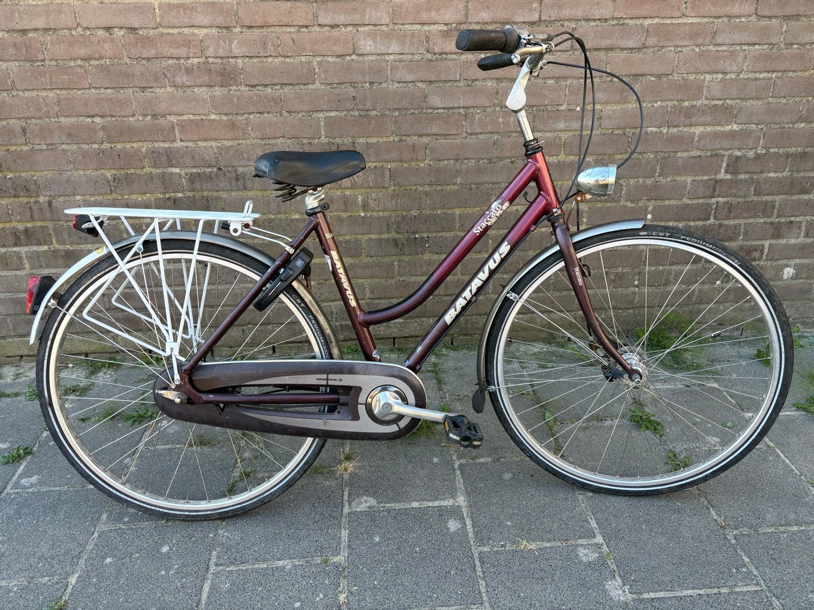 Batavus damesfiets, Fietsen en Brommers, Fietsen | Dames | Damesfietsen, Ophalen, Gebruikt, 47 tot 50 cm, Versnellingen