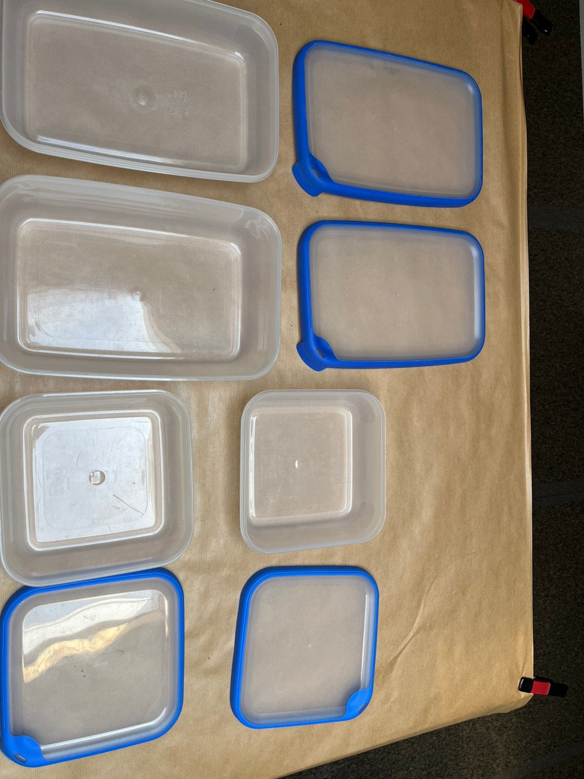 Curver grand chef vershoudbakjes 4x, Doe-het-zelf en Verbouw, Kratten en Dozen, Ophalen of Verzenden, Zo goed als nieuw, Doos