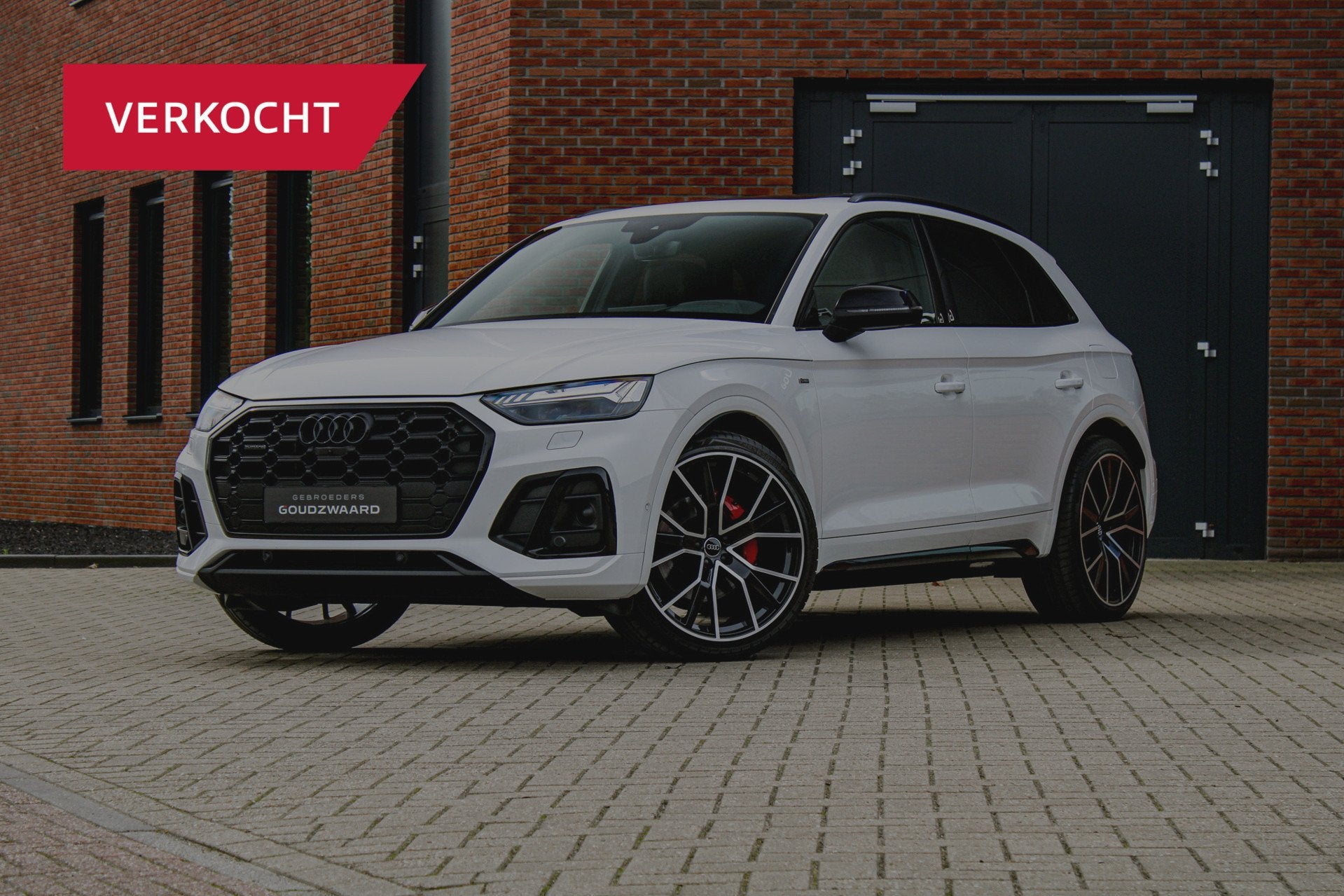 Audi Q5 55 TFSI e S edition | Pano | Luchtvering | Head-up |, Auto's, Automaat, Gebruikt, 4 cilinders, Wit