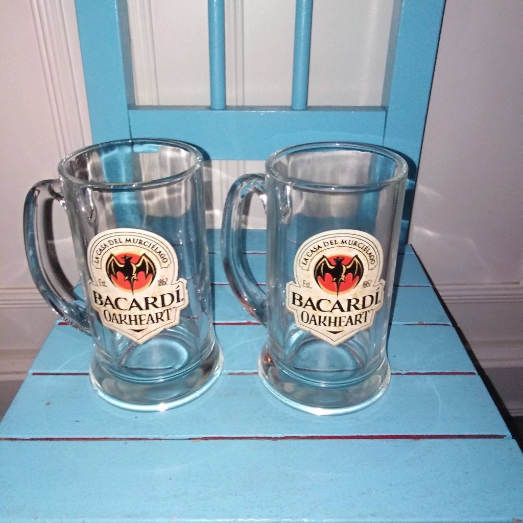 Bacardi Oakheart pullen glad model 2 stuks, Verzamelen, Ophalen, Gebruikt, Overige typen