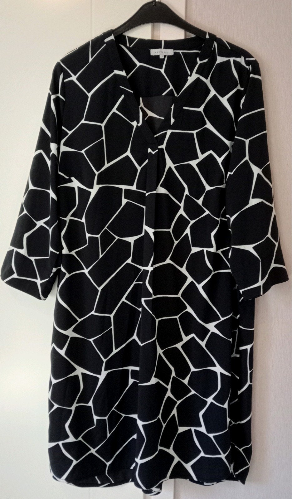 Nieuwe Zwarte Jurk - Maat 48 - Promiss, Kleding | Dames, Jurken, Promiss, Zwart, Maat 46/48 (XL) of groter, Nieuw