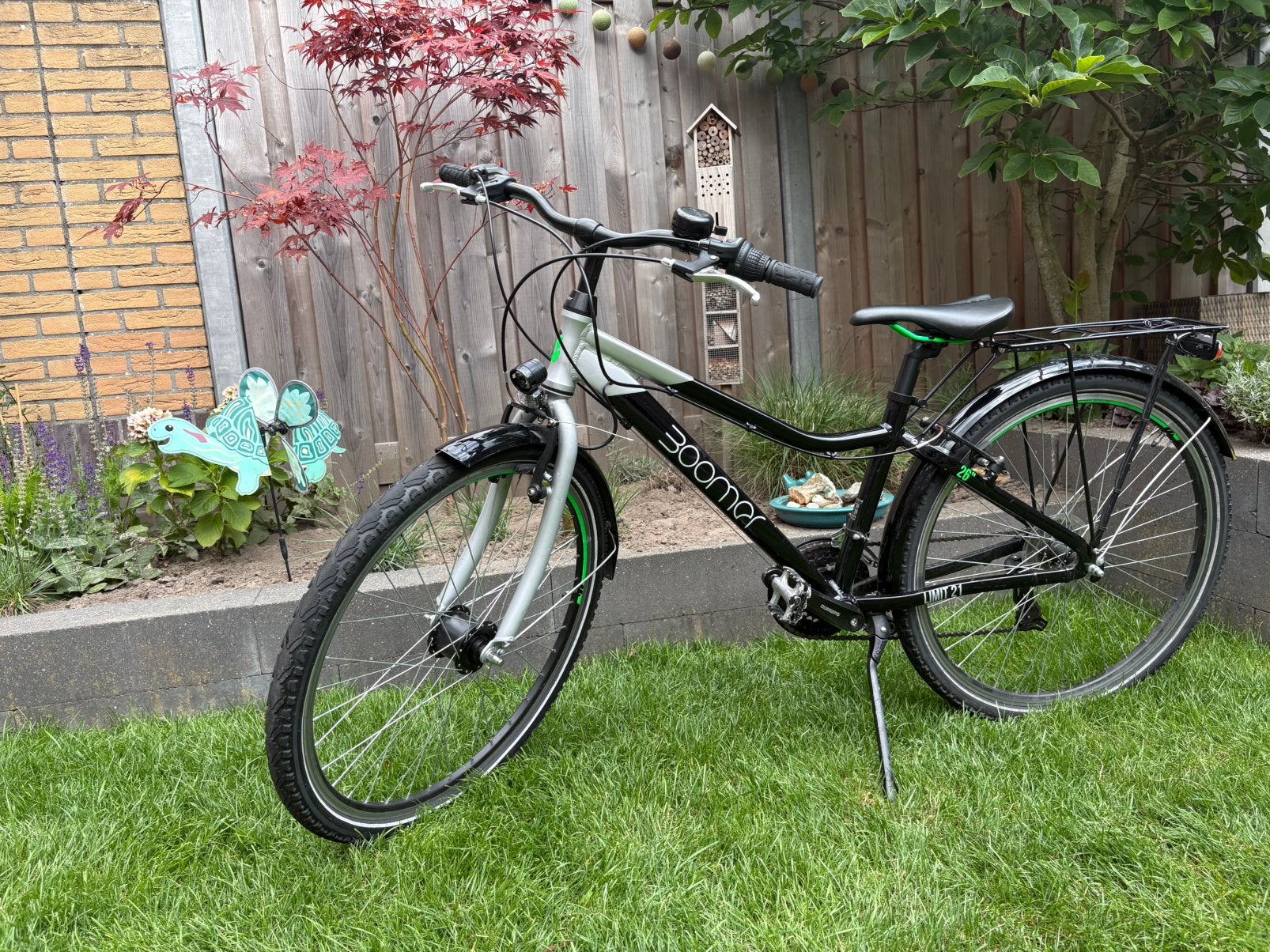 Jongensfiets 26 inch Boomer aangeboden, Ophalen, Staal, Zo goed als nieuw, Terugtraprem