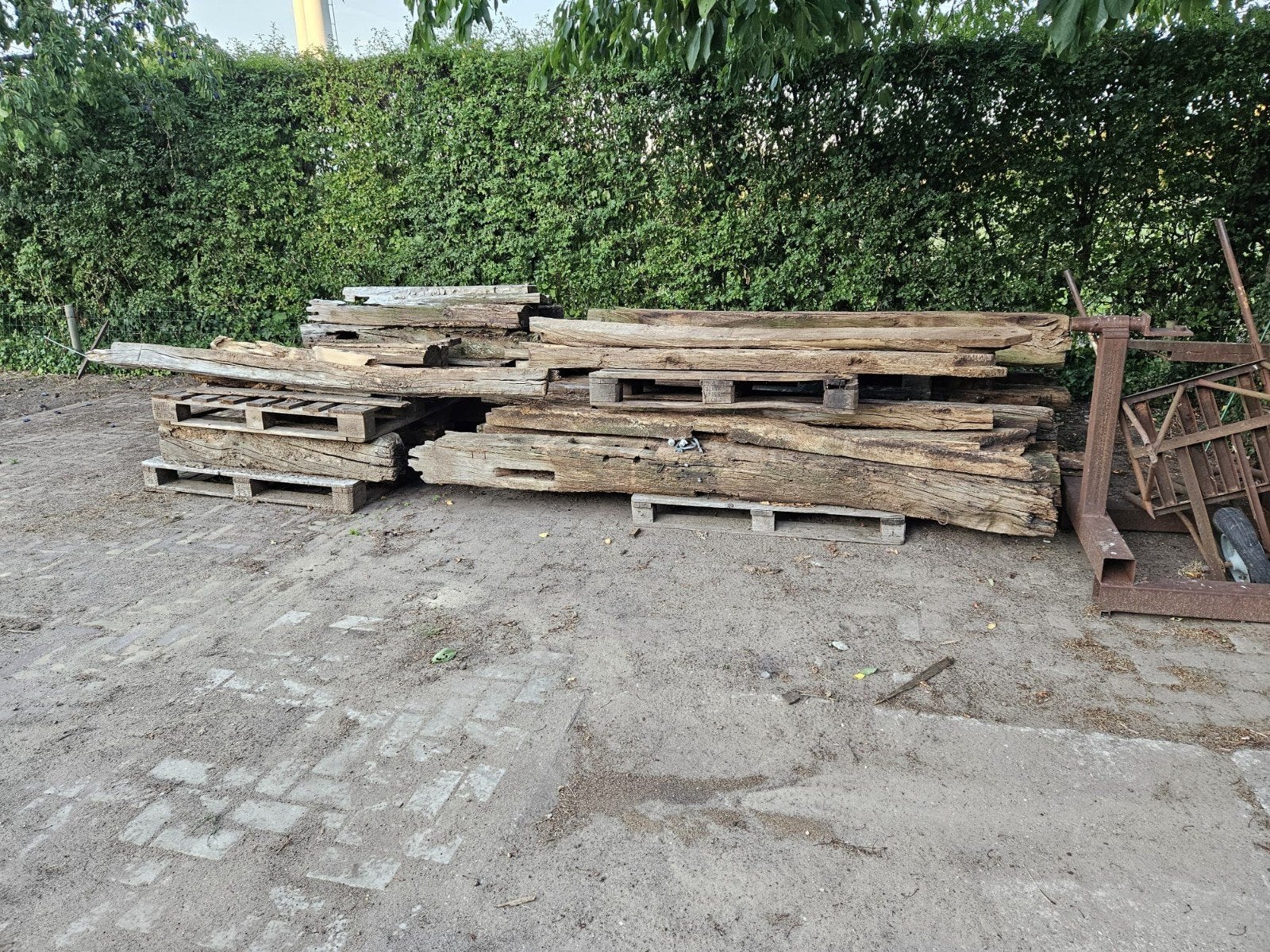 Partij Antiek eikenhout, Ophalen, Gebruikt, Eiken, Balk