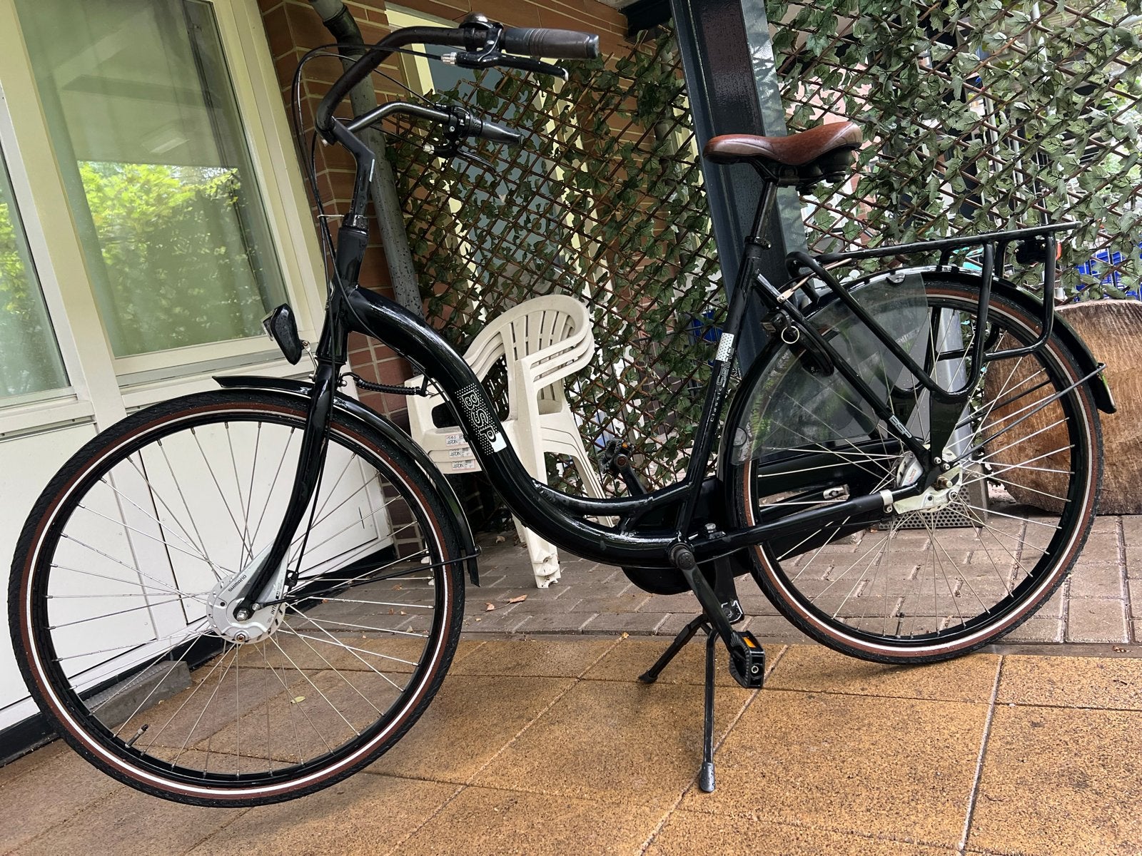 Damesfiets met lage instap en versnellingen, Fietsen en Brommers, Ophalen, Overige merken, 53 tot 56 cm, Gebruikt