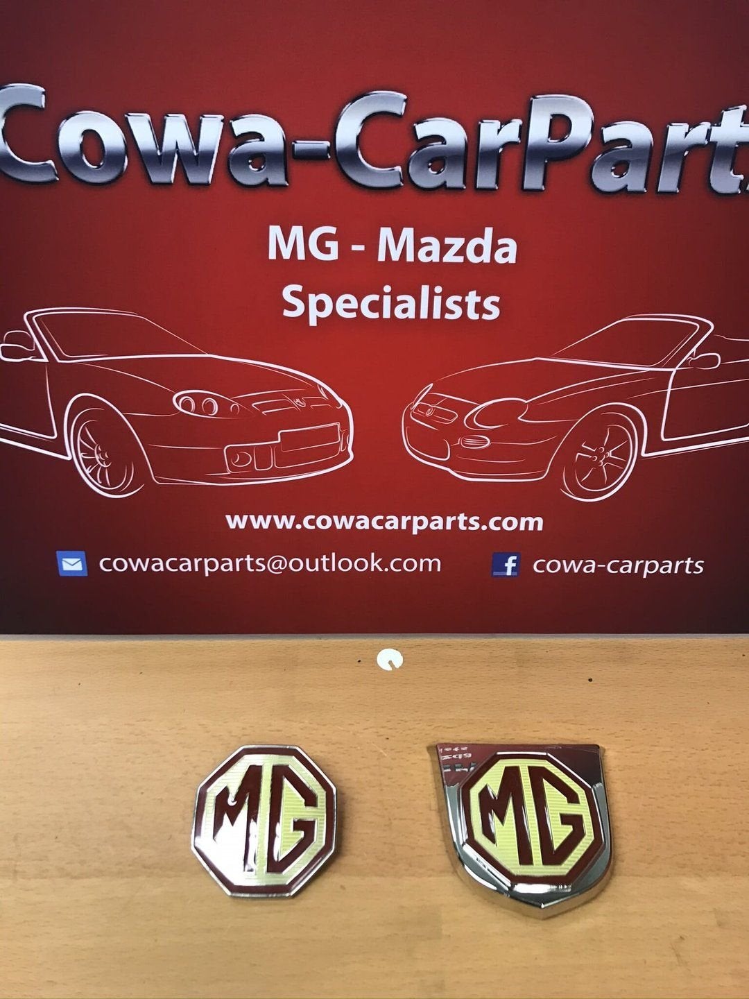 mg tf mgtf mg f mgf originele voor + achter logo, -, -, Nieuw, Ophalen of Verzenden