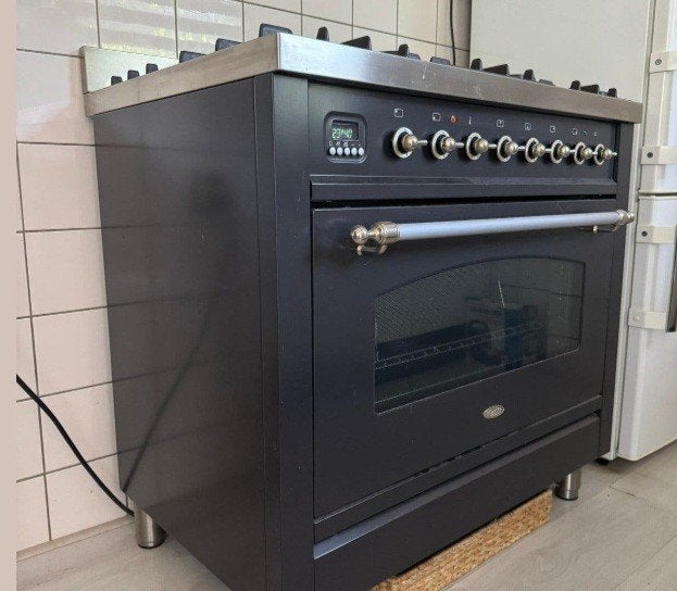 zeer goed staat boretti fornus 6,pitti 90cm oven, Gebruikt, 60 cm of meer, Grill, Ophalen of Verzenden