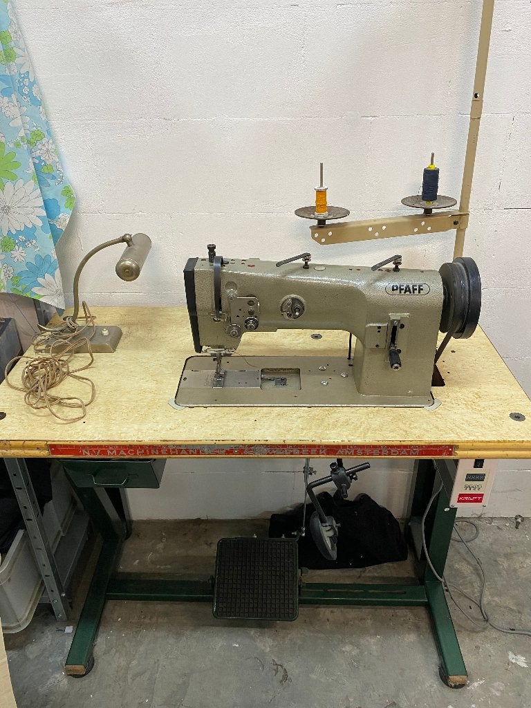 Pfaff 1245 industriële naaimachine voor leer, zeil en denim, Ophalen, Gebruikt, Naaimachine, Pfaff