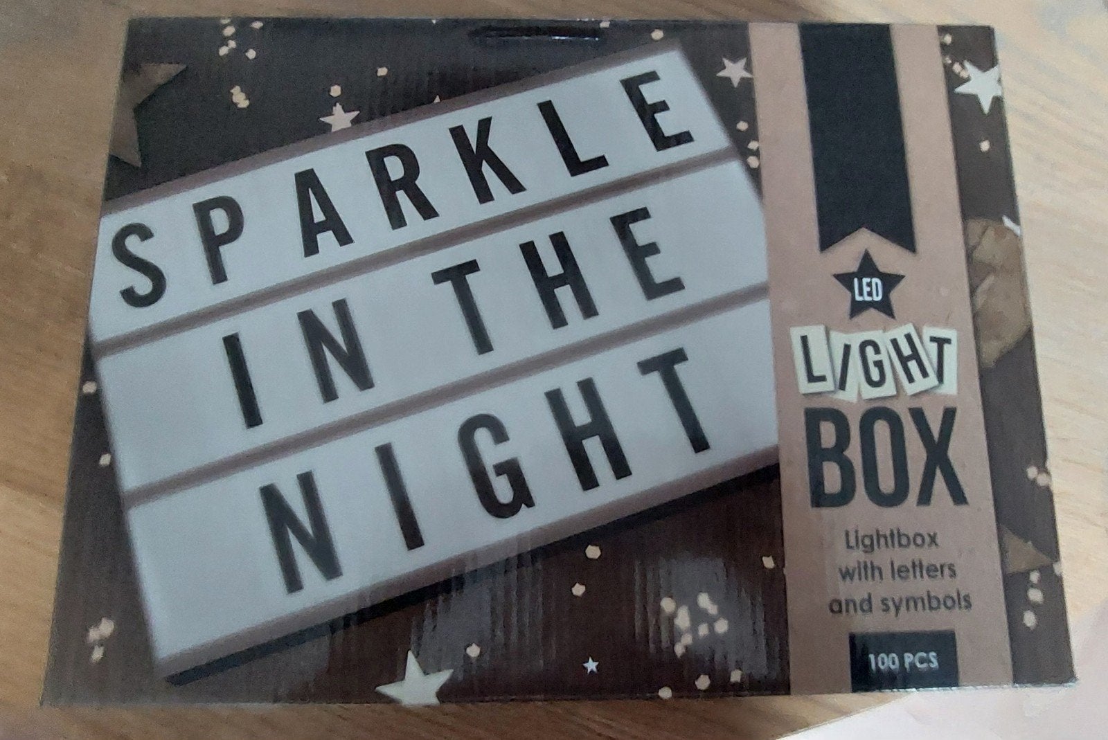 Letterbord met licht - LED Light Box met letters, Kunststof, Ophalen of Verzenden, Zo goed als nieuw, Modern