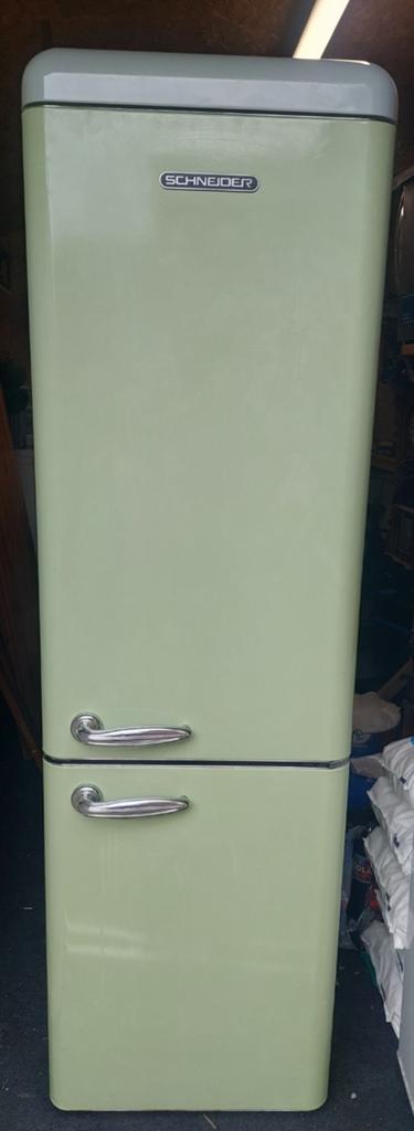 Schneider retro koelvries combinatie, Witgoed en Apparatuur, Koelkasten en IJskasten, Gebruikt, 200 liter of meer, Met aparte vriezer
