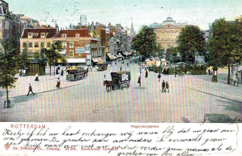 ROTTERDAM Hogendorpsplein Veel te zien, Verzenden, Voor 1920, Gelopen, Zuid-Holland