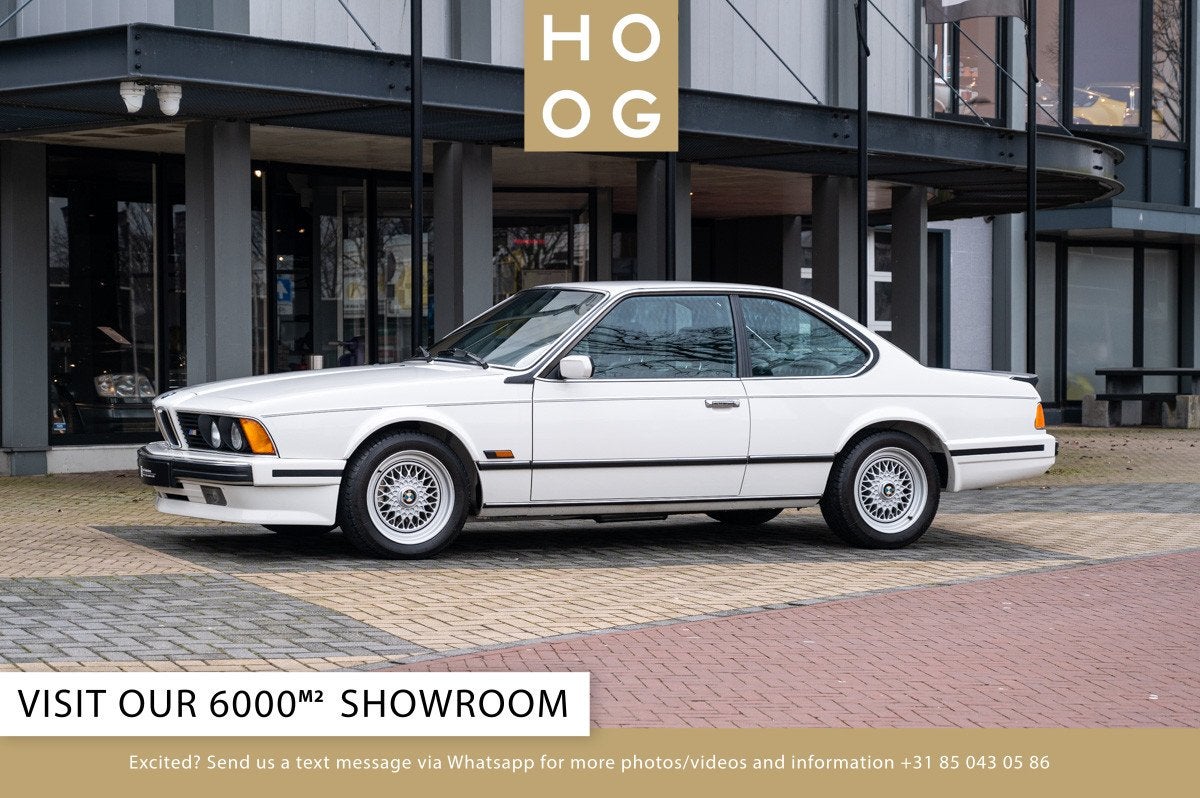 BMW 6 Serie M635 CSI (bj 1988), Lederen bekleding, Gebruikt, 4 stoelen, Wit