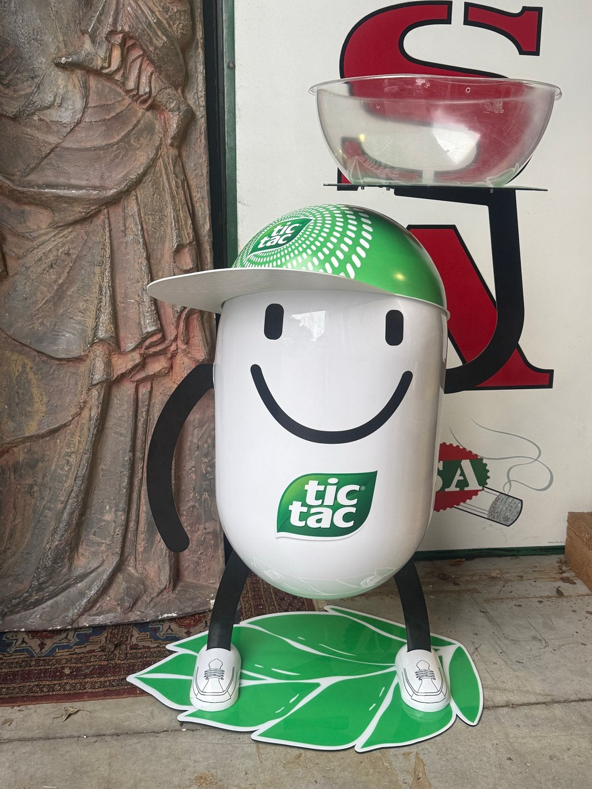 Tic Tac Reclame Display Pepermuntjes 100cm, Ophalen of Verzenden, Zo goed als nieuw, Reclamebord