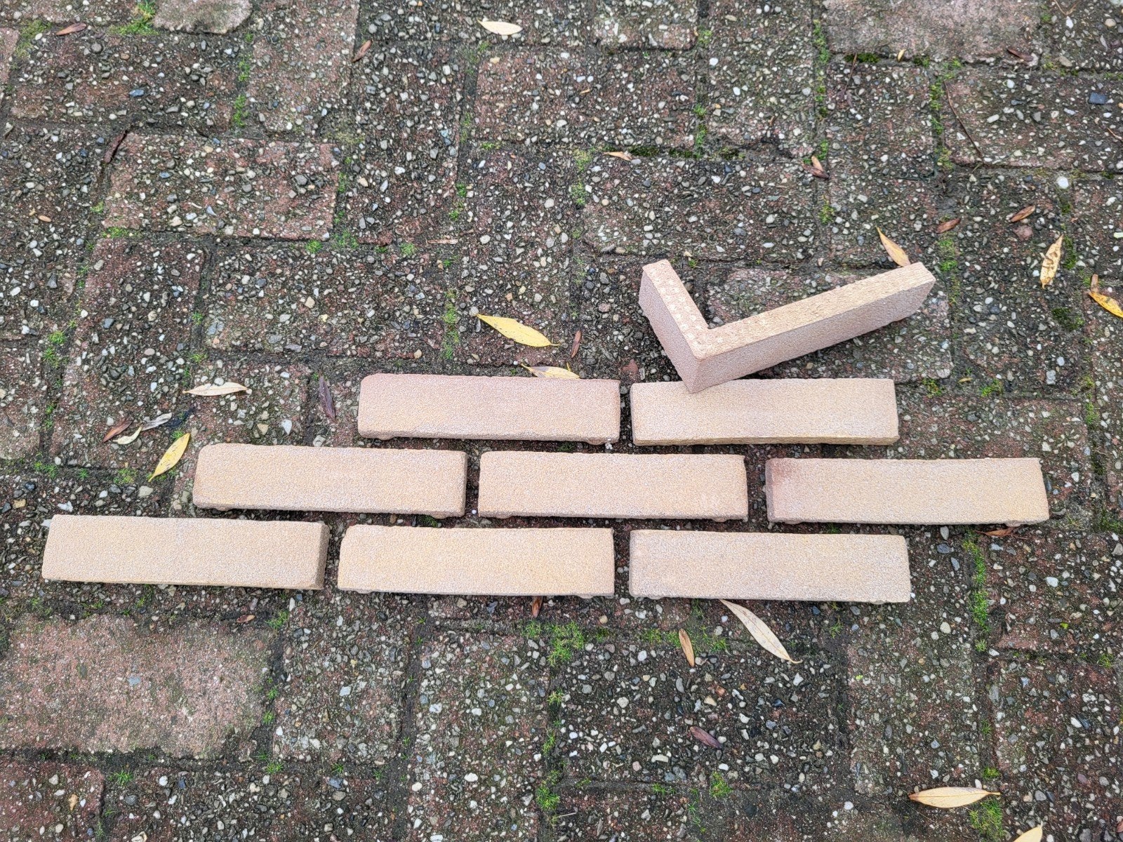 Steenstrips - 7.5 m² met hoekstukken, Ophalen, Overige materialen, Wandtegels, Nieuw