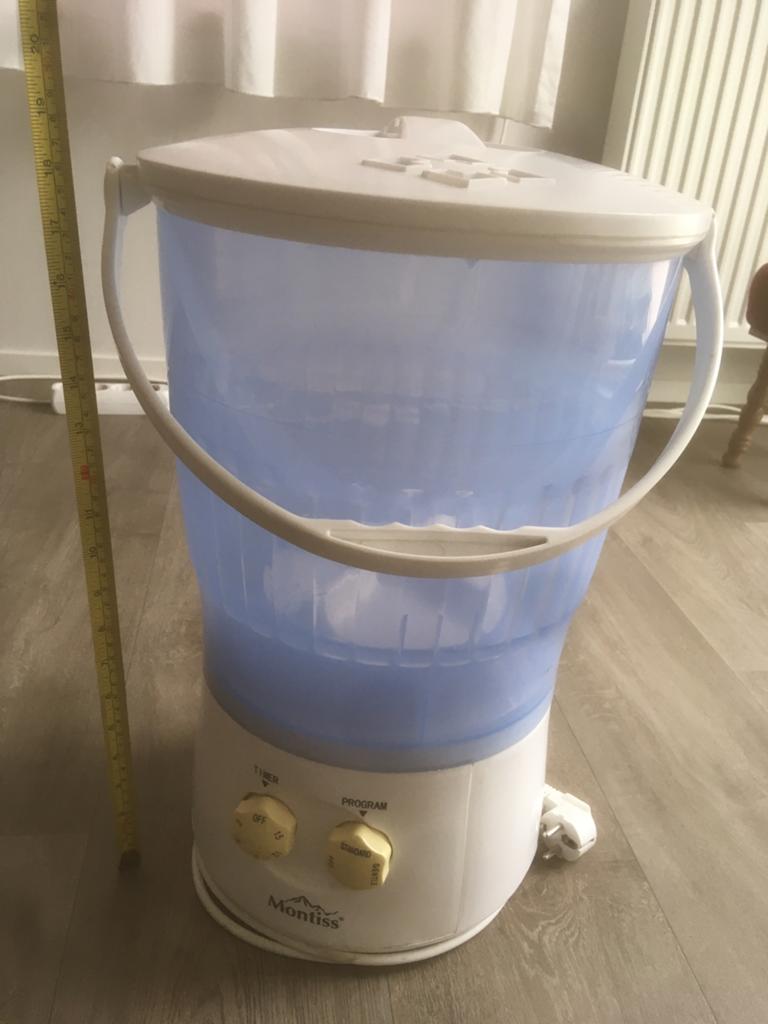Montiss. 10 liter., Witgoed en Apparatuur, Ophalen, Gebruikt, 1200 tot 1600 toeren, Minder dan 85 cm