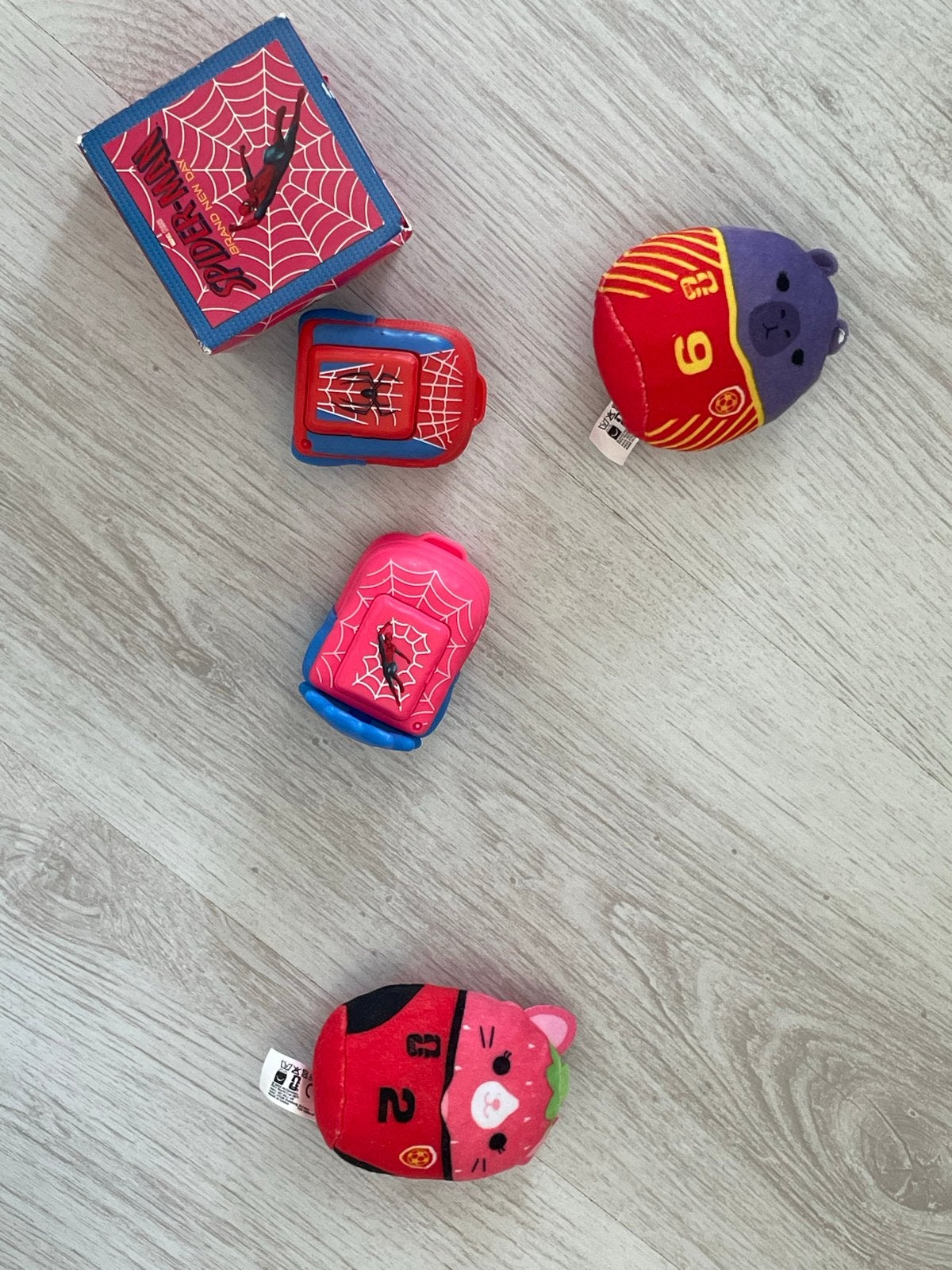 Leuke speelgoedset: Spider-Man en knuffels, Kinderen en Baby's, Speelgoed | Overig, Ophalen, Gebruikt, Jongen of Meisje