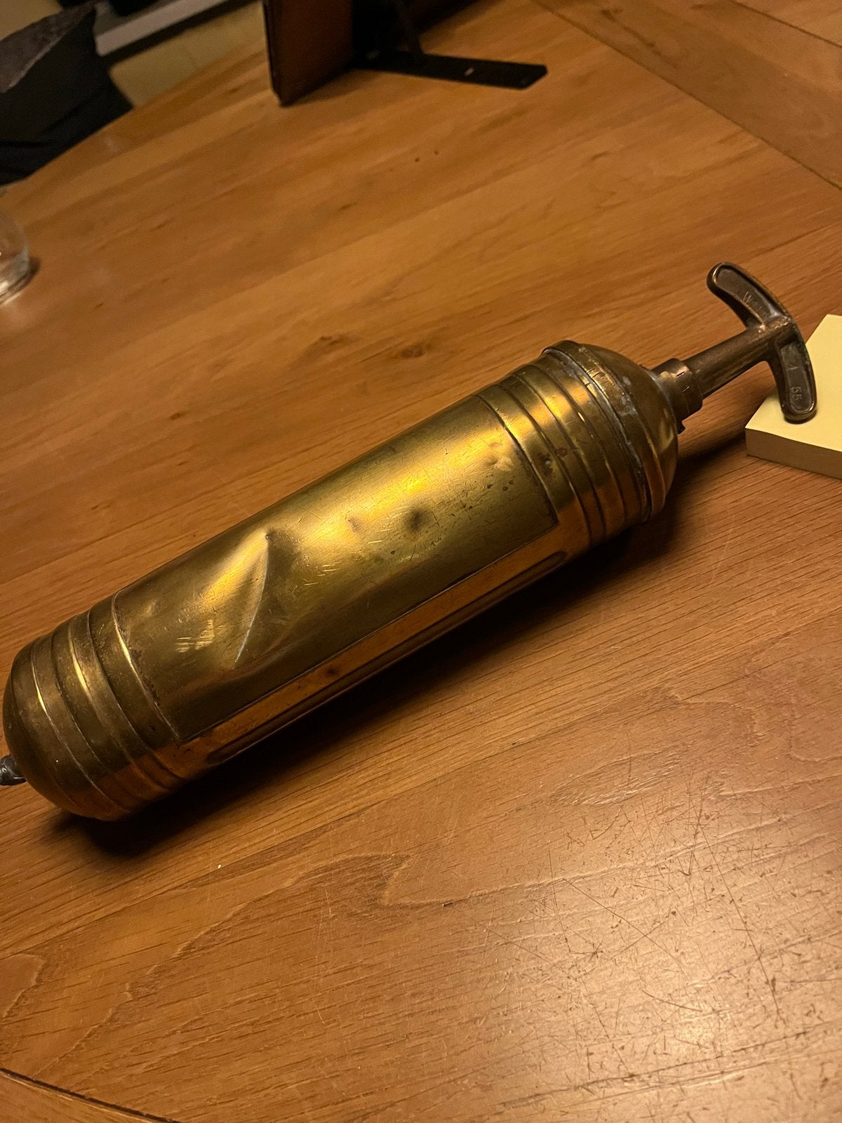 Vintage Pyreense brandblusser met klein deukje, Ophalen, Gebruikt, Brandblusser