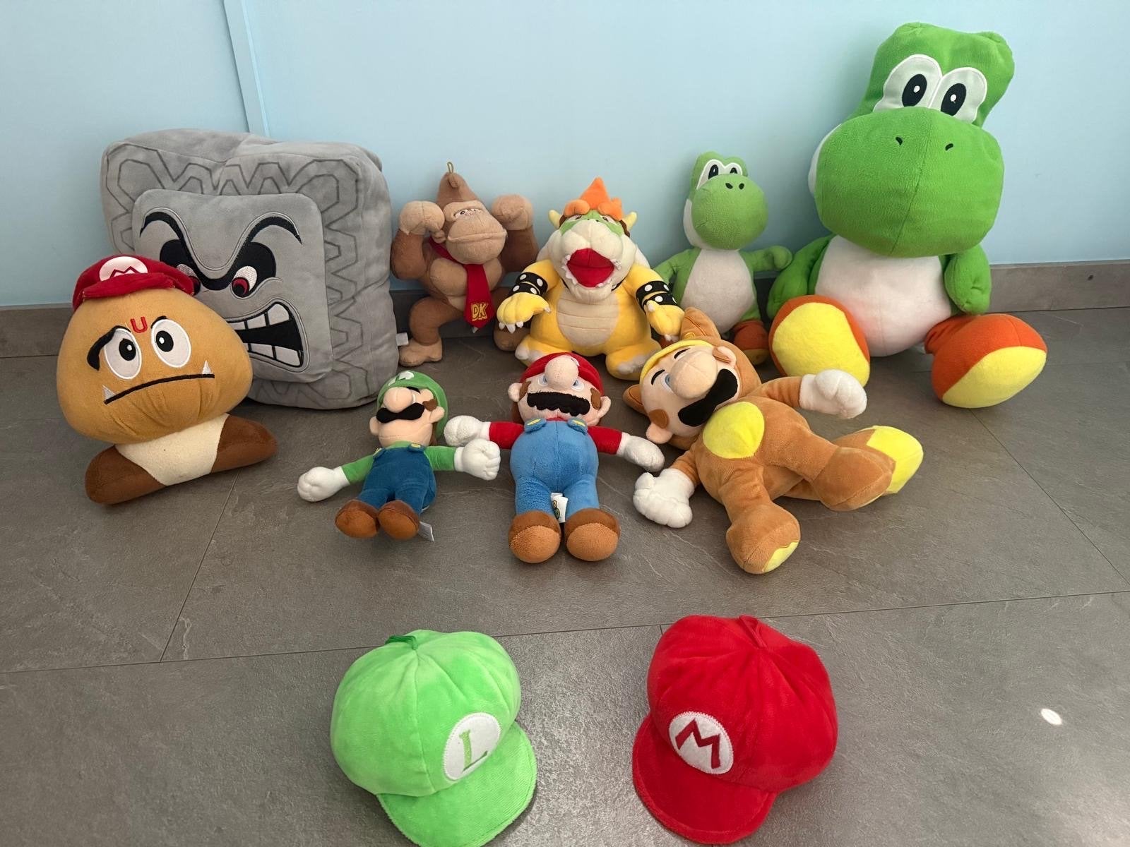 Grote collectie Super Mario knuffels en petten, Ophalen, Groen, Overige typen, Nieuw