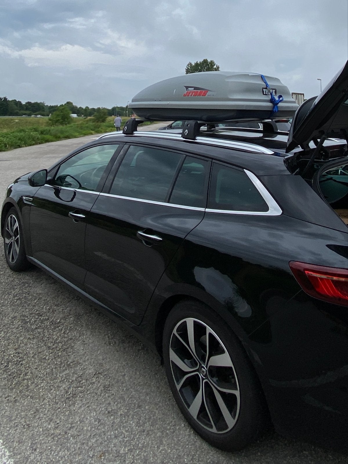 Thule Jetbag dakkoffer met originele Renault imperiaal, Ophalen, Gebruikt