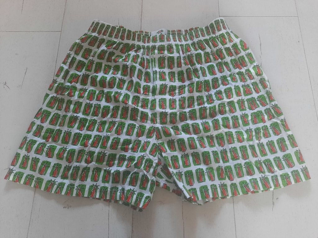 Te koop: leuke Grolsch boxershort met beugelflessen, XL, Verzamelen, Ophalen of Verzenden, Nieuw, Kleding, Grolsch
