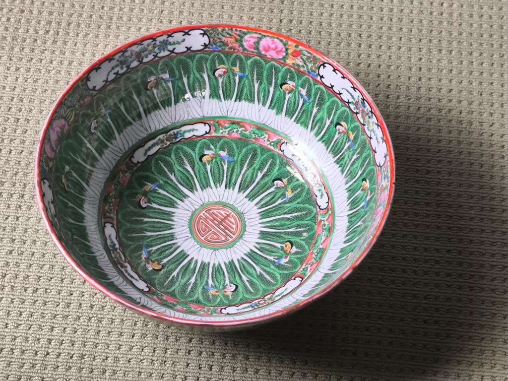 Antiek Chinees porselein schaal, Ophalen of Verzenden
