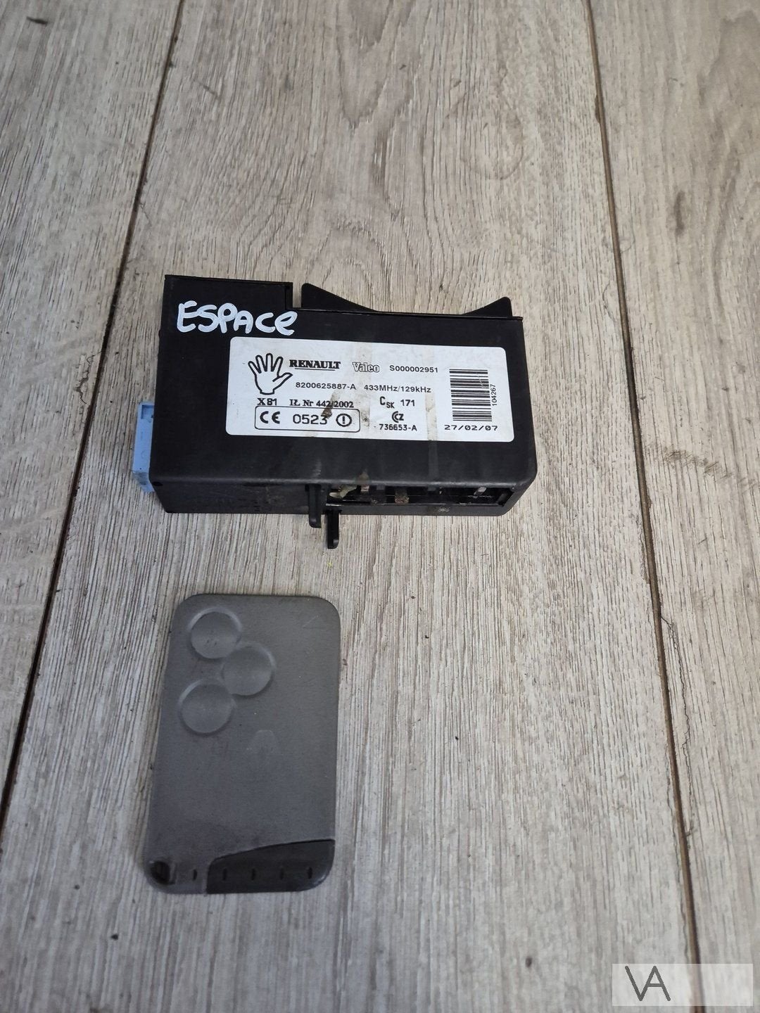 Kaartlezer met sleutel voor Renault Espace 2002 - 2015 €100, Gebruikt, -, Renault, -
