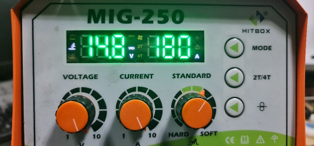 Hitbox Mig 250 lasmachine, Nieuwe met kables, Ophalen, Nieuw, 250 ampère of meer, Co2