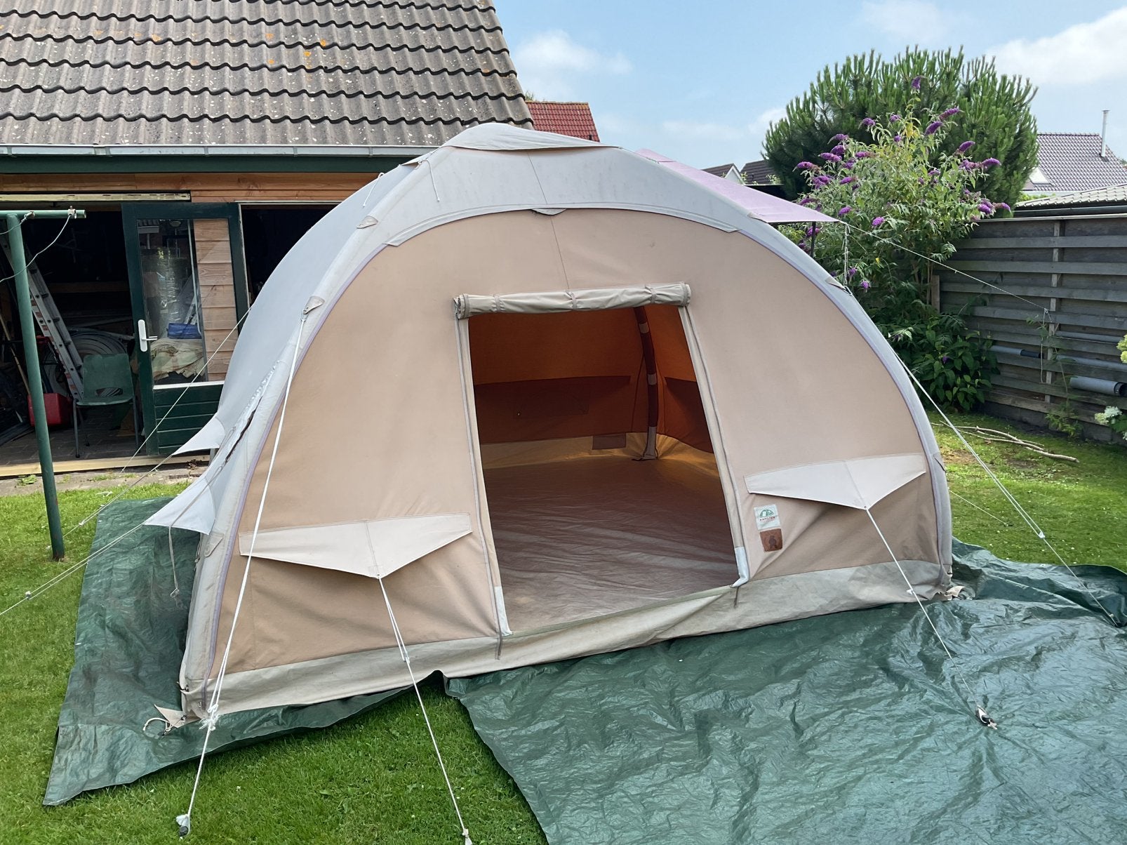 Karsten tent KS 202 met luifels en voortent, Ophalen, Gebruikt, Tot en met 4