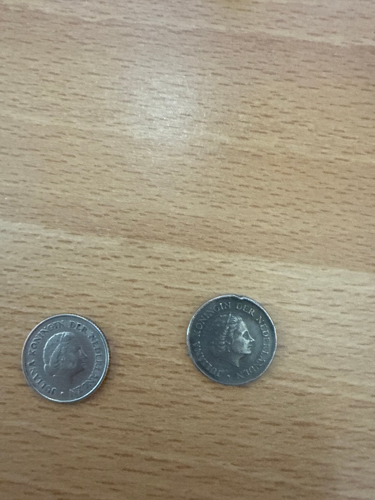 2x 25 cent munten Koningin Juliana, Ophalen of Verzenden, Koningin Juliana, 25 cent, Losse munt