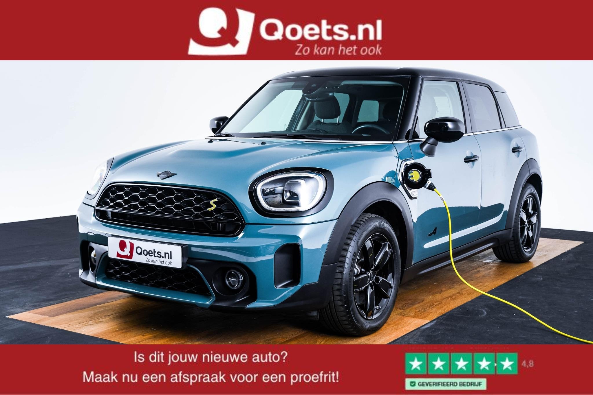MINI Countryman Cooper S E ALL4 Active Cruise Control - Head, Auto's, Automaat, Dealer onderhouden, Stof, Gebruikt