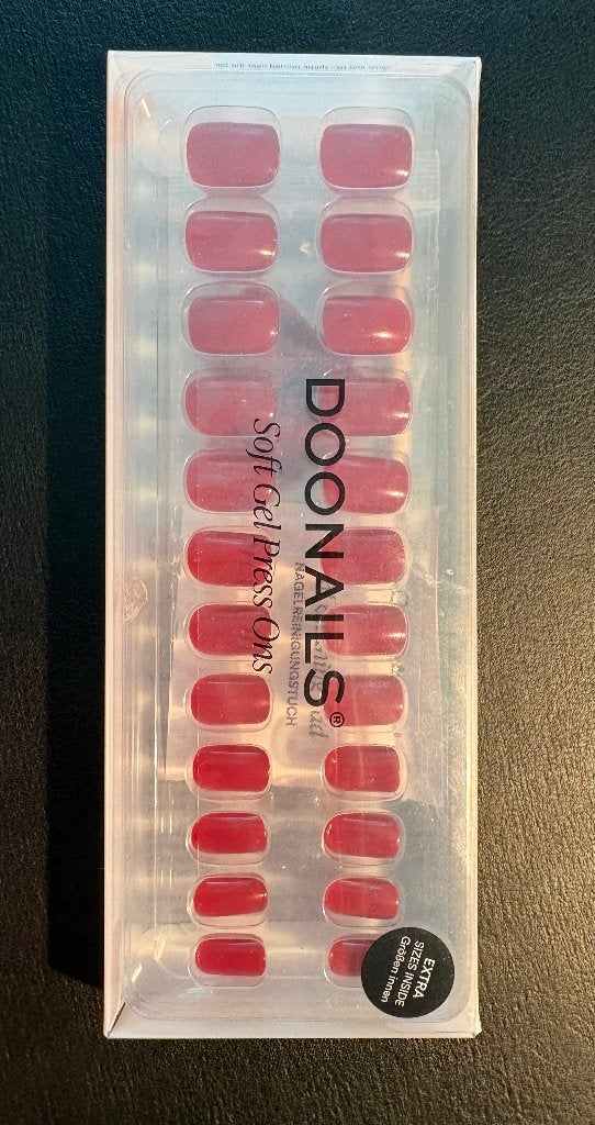Doonails Soft Gel Press Ons - Mon Cheri (Extra Short Square), Ophalen of Verzenden, Nieuw, Overige typen