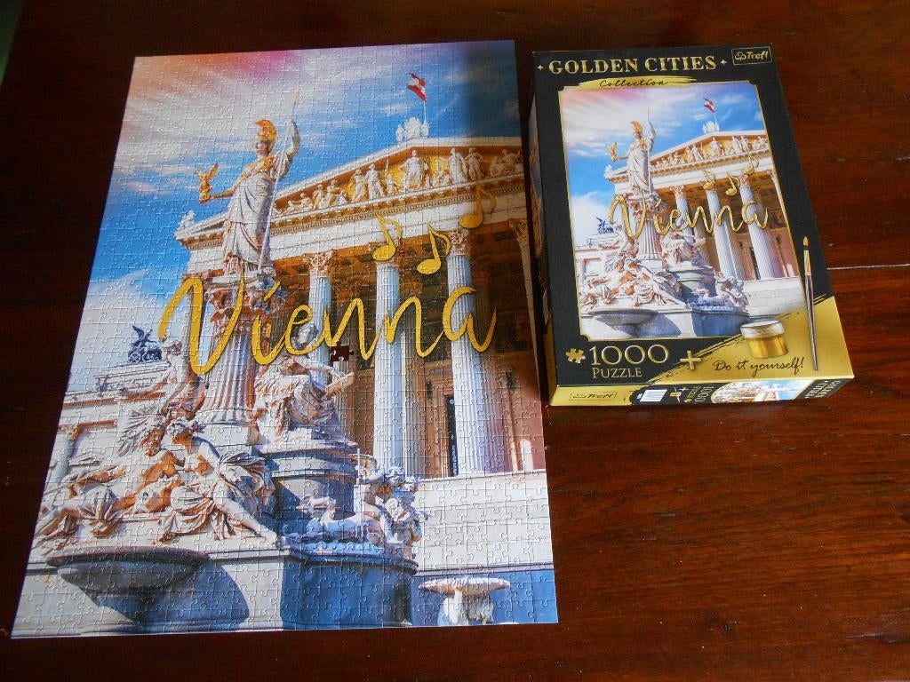 legpuzzel Wenen 1.000 st. compleet en netjes, Ophalen of Verzenden, 500 t/m 1500 stukjes, Gebruikt, Legpuzzel