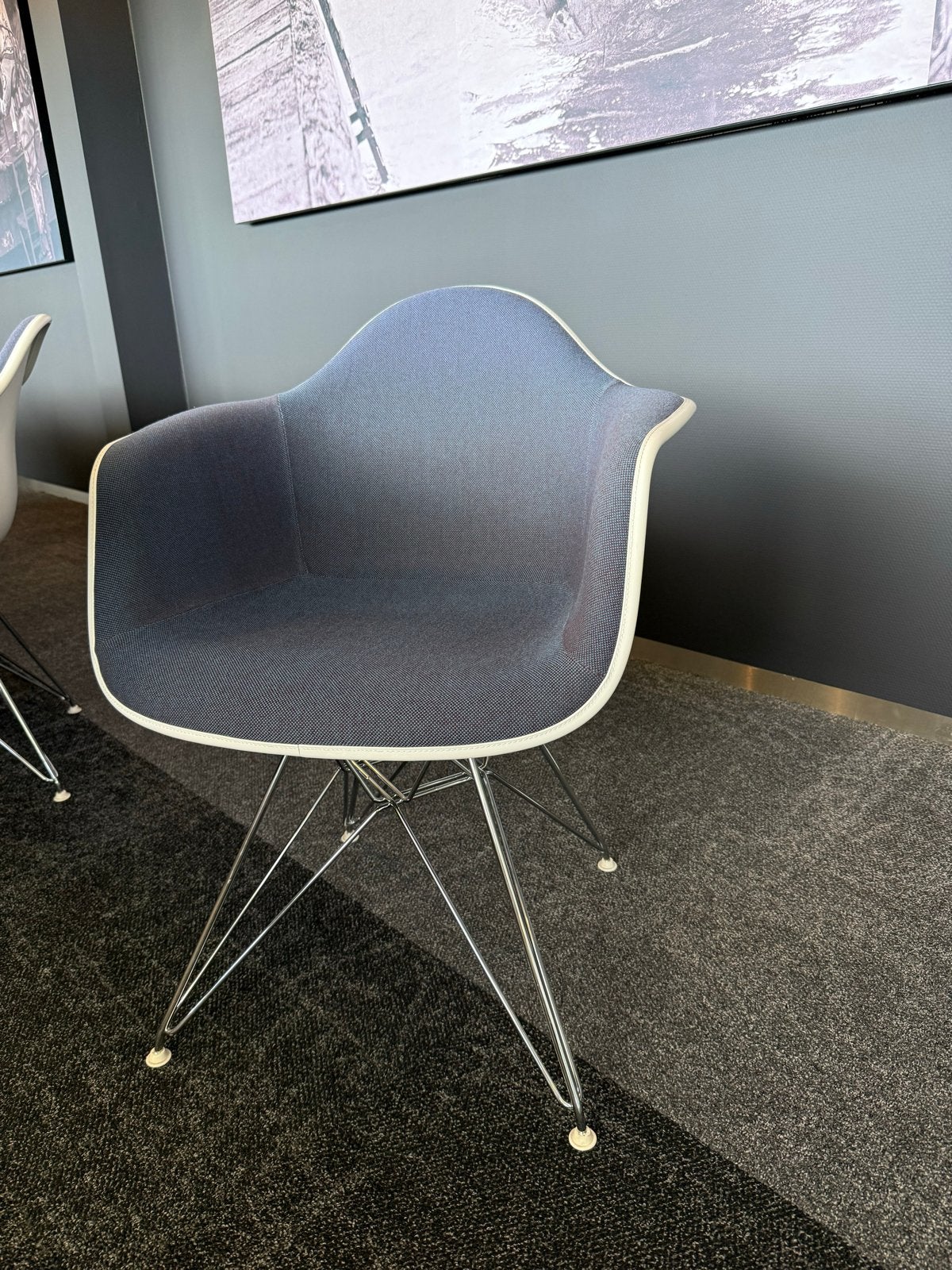 Vitra Eames Plastic Armchair DAW 14 stuks- Zo goed als nieuw, Huis en Inrichting, Stoelen, Ophalen, Kunststof, Blauw, Zo goed als nieuw