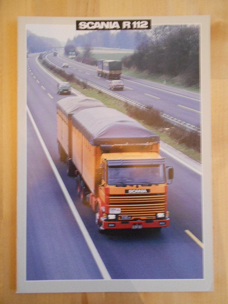 Scania R 112 Brochure 1987 – R112 - NL, Ophalen of Verzenden, Zo goed als nieuw, Overige merken, Scania