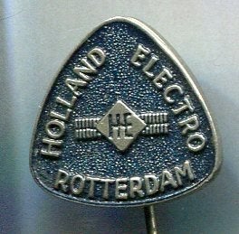 Holland Electro Rotterdam zilverkl speldje ( T_140), Verzenden, Zo goed als nieuw, Transport, Speldje of Pin