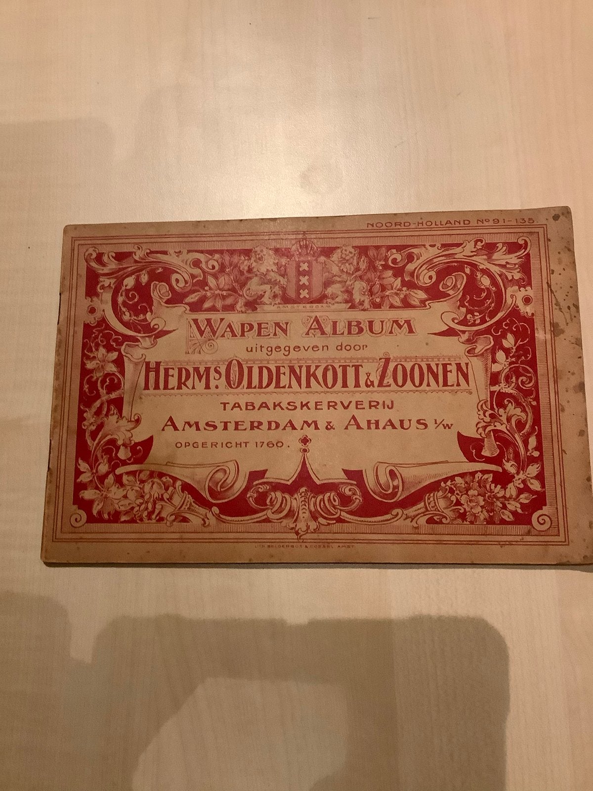 2 complete wapenalbums van Herms. Oldenkott & Zoonen, Ophalen of Verzenden