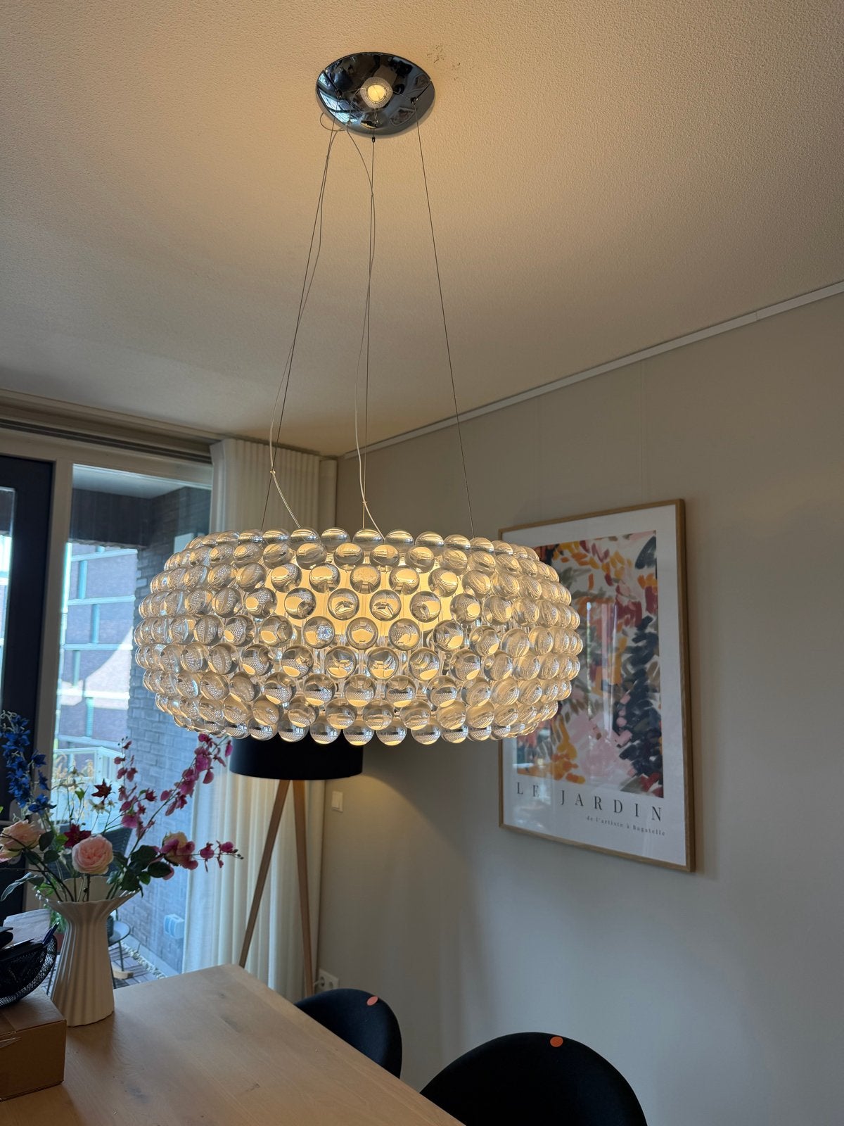 Foscarini Caboche Plus Grande LED Hanglamp - Ø70 cm, Ophalen, Zo goed als nieuw, Kunststof, Overige fittingen