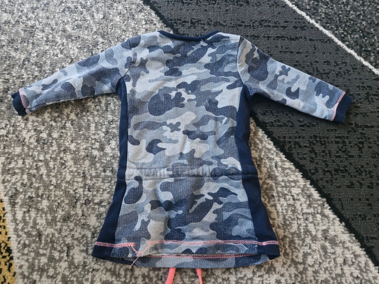 Blauw leger jurkje maat 62, Meisje, Jurkje of Rokje, Onbekend, Ophalen of Verzenden
