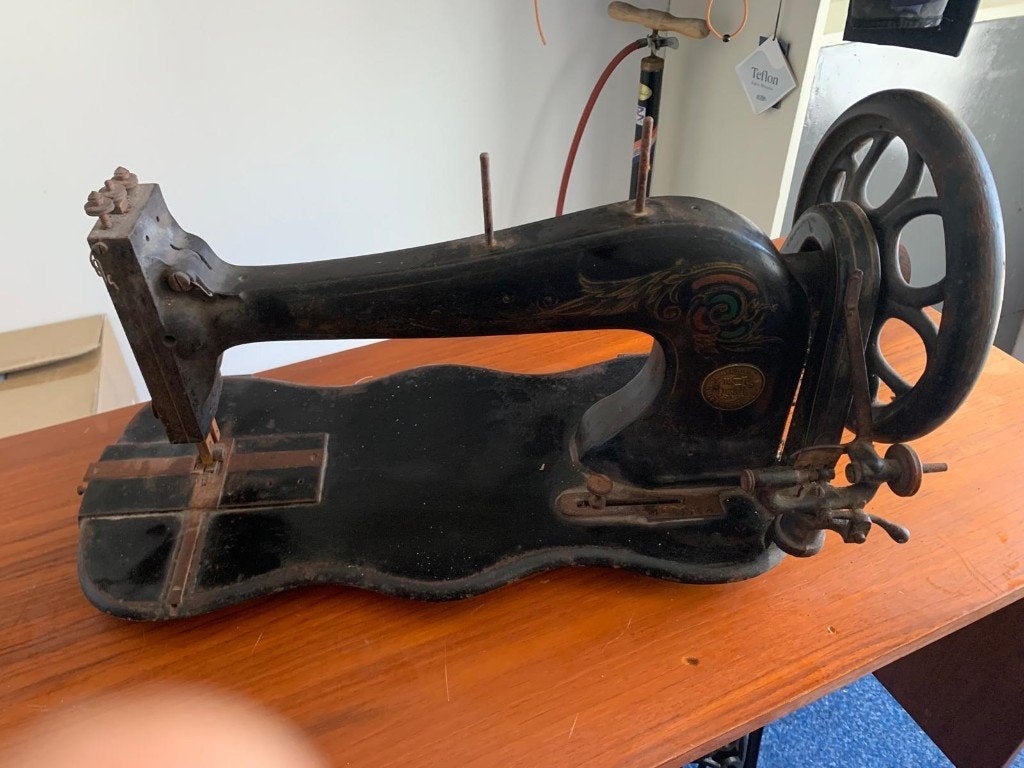 antieke handnaaimachine, Ophalen of Verzenden