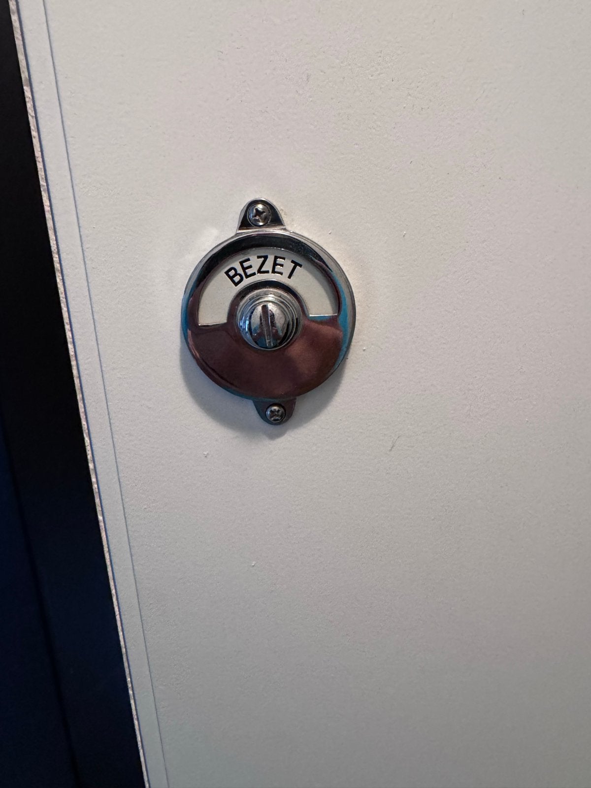 Nostalgische bezet/vrij schuifslot voor toiletdeur, 2 stuks, Doe-het-zelf en Verbouw, Hang- en Sluitwerk, Ophalen of Verzenden