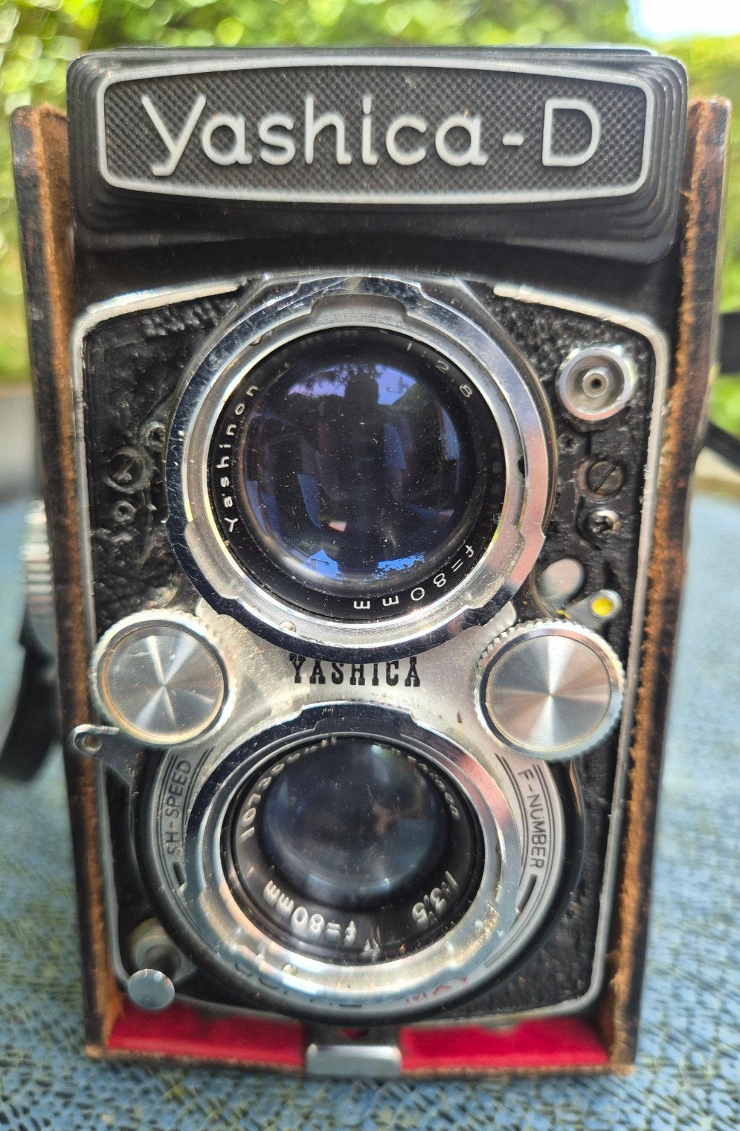 Goed werkende Yashica-D 6x6 camera, Audio, Tv en Foto, Fotocamera's Analoog, Ophalen of Verzenden, Gebruikt, Spiegelreflex, Overige Merken