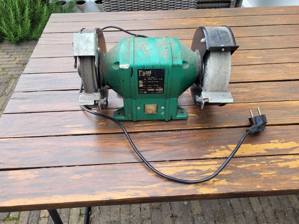 Ferm slijpsteen FSMW150, Ophalen, Gebruikt, Minder dan 700 watt, Werkbankslijpmachine