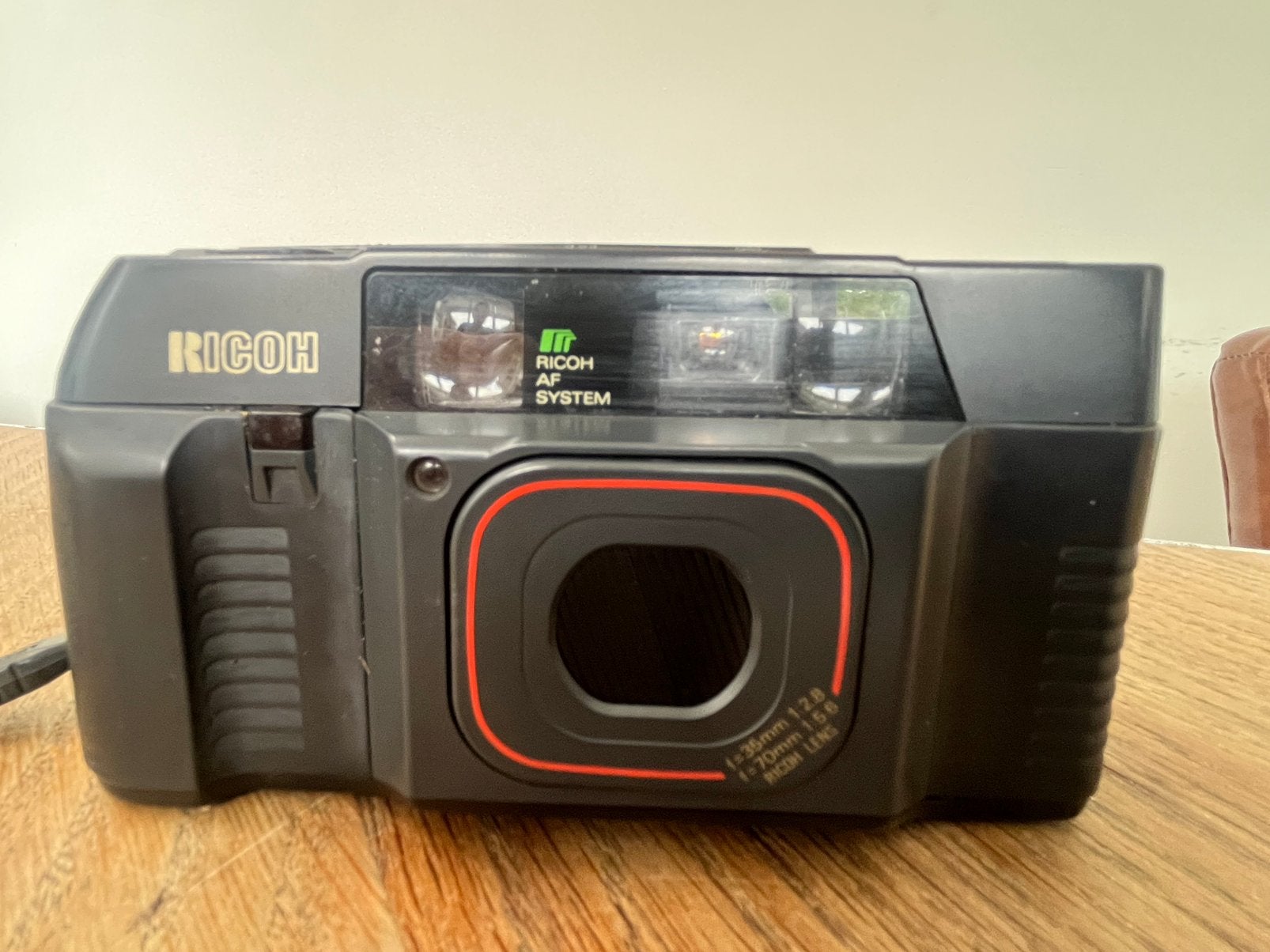 Ricoh TF-900D analoge camera – getest – nieuwe batterij, Ophalen of Verzenden, Zo goed als nieuw, Compact, Overige Merken
