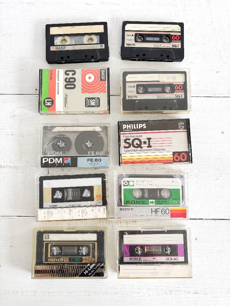 Partij van 10 gebruikte cassettebandjes, Cd's en Dvd's, Cassettebandjes, Gebruikt, 2 t/m 25 bandjes, Overige genres, Ophalen of Verzenden