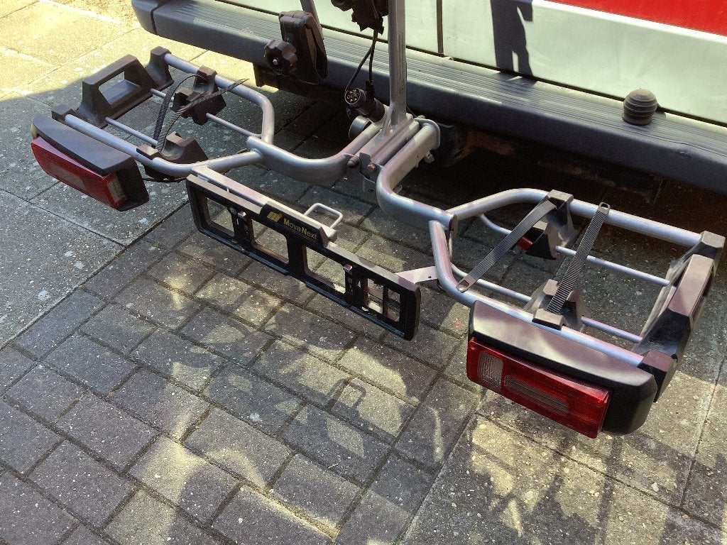 Movanext fietsdrager, Auto diversen, Fietsendragers, Ophalen, Gebruikt, 2 fietsen, Trekhaakdrager