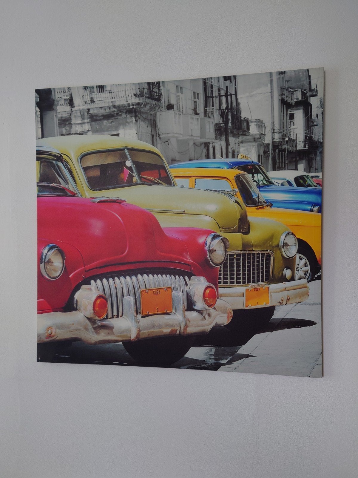 Schilderij oldtimers, Ophalen