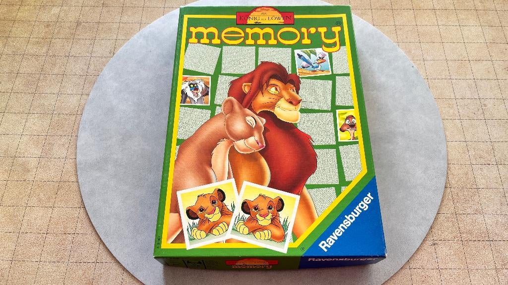 De Koning der Leeuwen memory - Ravensburger (vintage Disney), Ophalen of Verzenden, Gebruikt