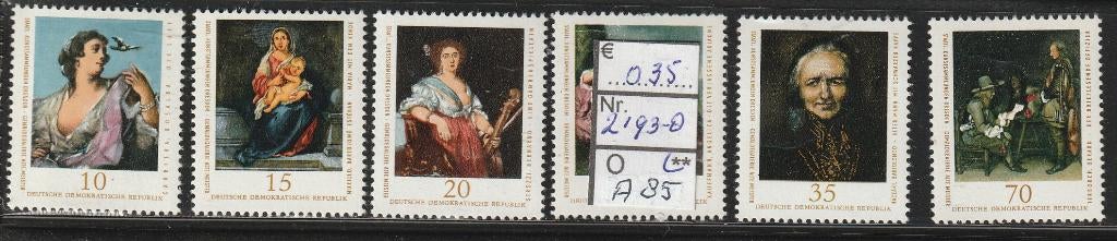 DDR Kunstsammlungen Dresden Michel 2193-8 Nr.A85p, Verzenden, DDR, Postfris