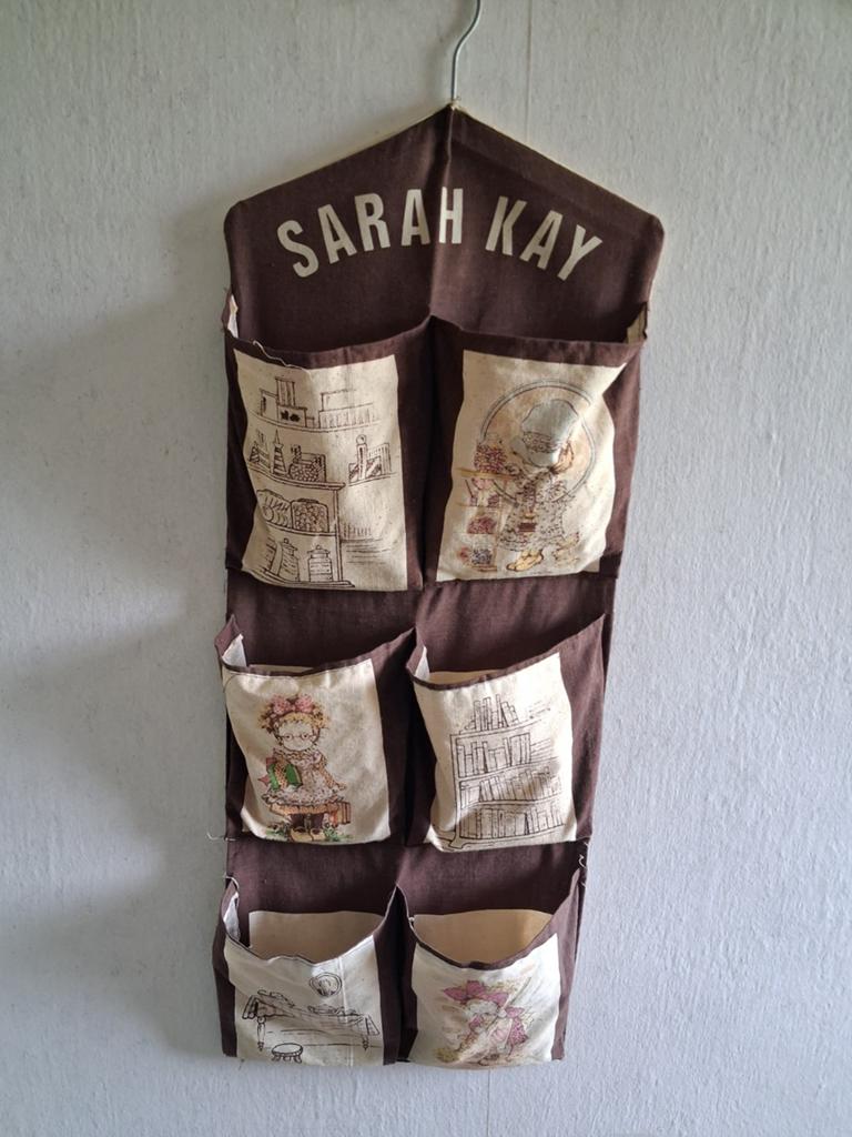 nostalgische / vintage Sarah Kay wand opbergzakjes, Ophalen